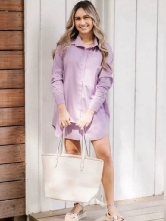Smash + Tess Dresses & Skirts - NWT Smash + Tess Diversion Oversized Tencel Long Sleeve Shirt Dress Size Large